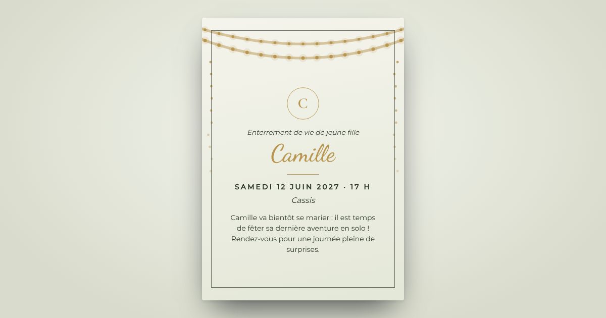 Exemple de carton InviteTo : EVJF et EVG